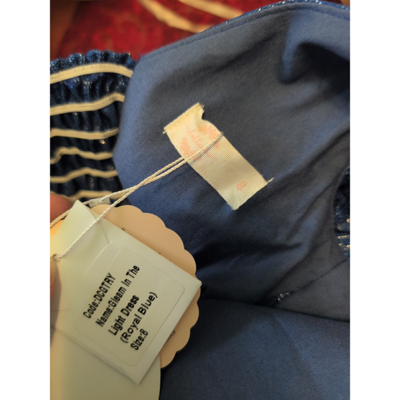 8 Dollcake Royal Blue Gleam In The Light Dress - Picture 6 of 7